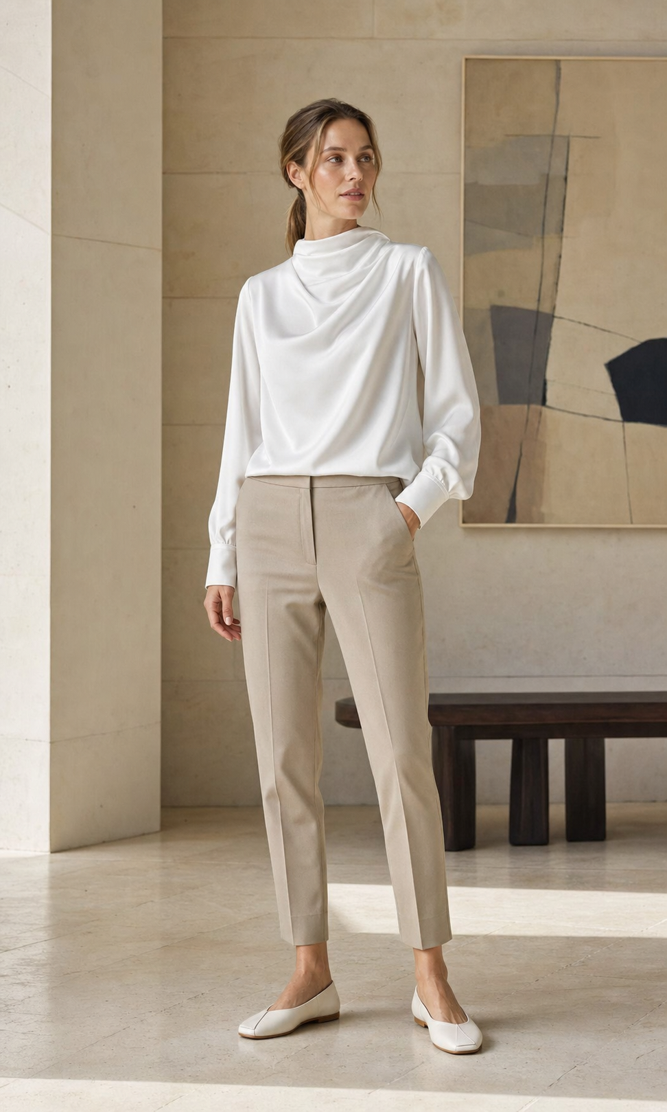 Aurum Mare draped blouse